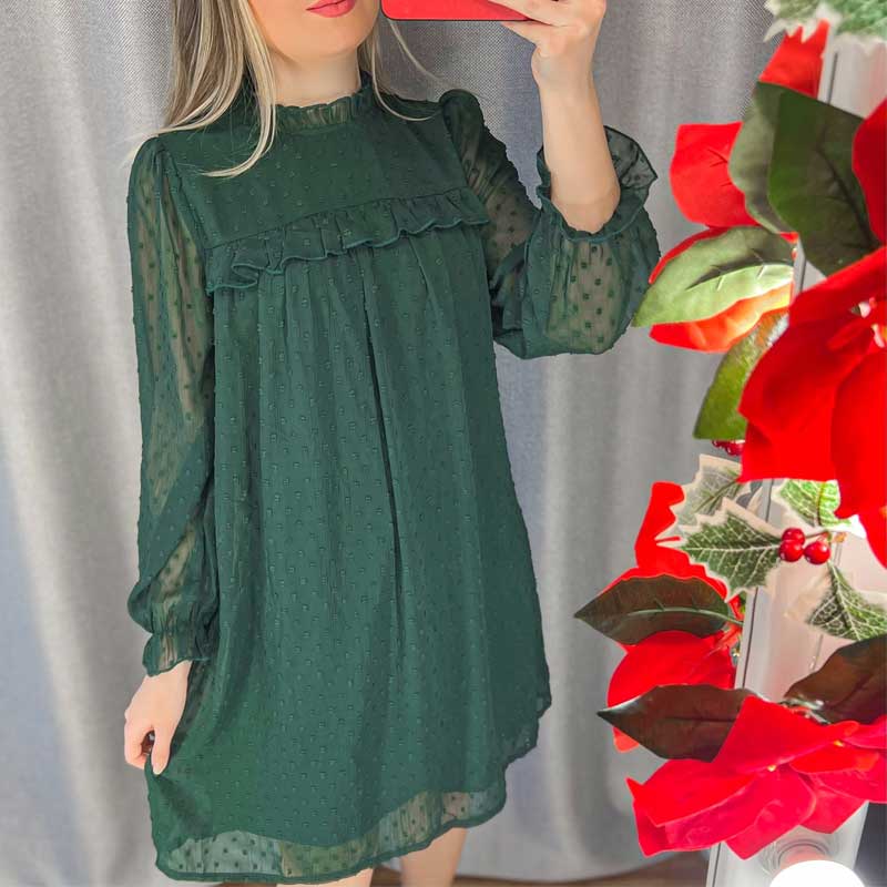 Boho Mini Dress Tunic Dress, Willow in Black