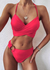 Leopard Patchwork Bikini Set