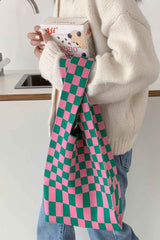Boho Bag, Eco Tote Bags, Crochet Tote, Knitted Shopper Handbags, Number in 4 colors