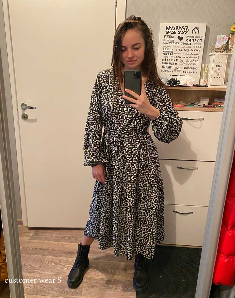 Boho Midi Dress, Claire in Green