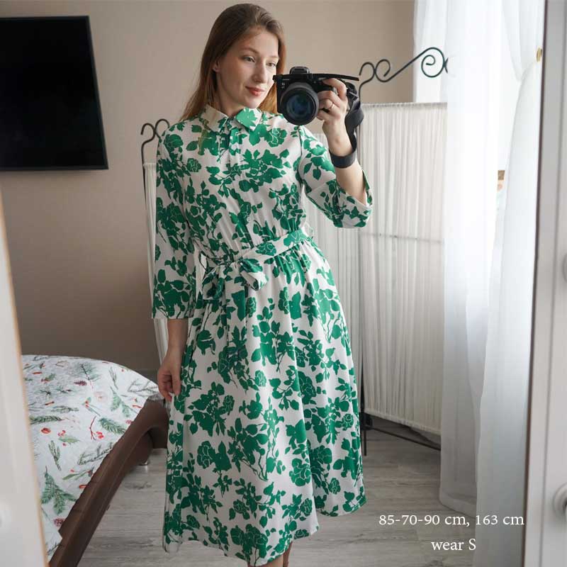 Boho Midi Dress, Shirt Dress Evangeline