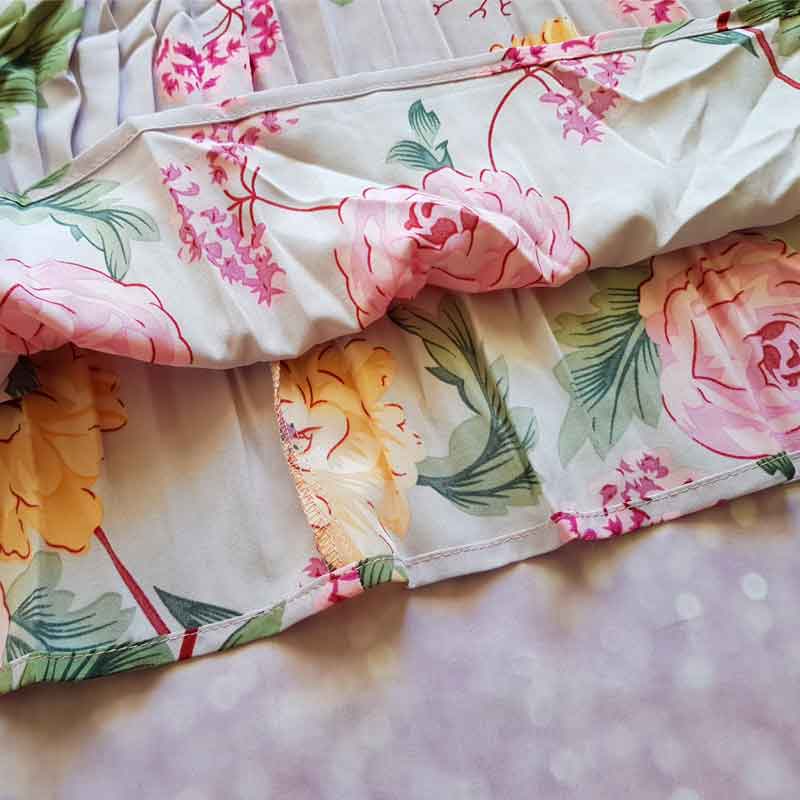 Boho Midi Dress, Pleted Dress Maisie in Pink