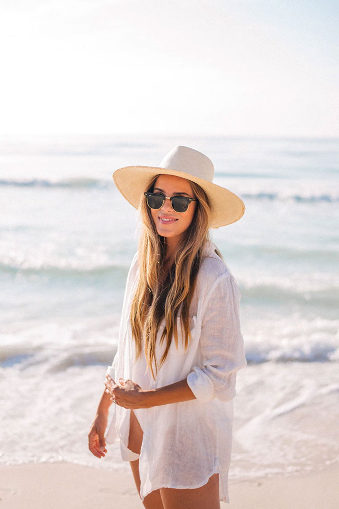 Boho Boho Mini Dress, Beach Dress, Cover up Dress, White Shirt Dress Elena