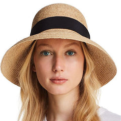 Boho Hat, Sun Hat, Beach Hat, Wide Brim Straw Hat, Emilia Vintage Hat