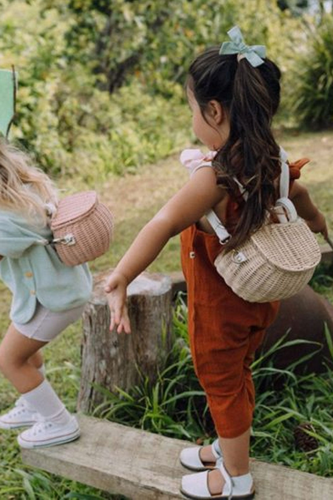 Boho Bag, Kid Bag, Rattan Bag, Mini Wicker Basket Bag, Lilli White