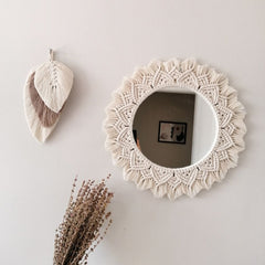 Bohemia Macrame Decorative Mirror Wall - Boho Round Mirrors Home Decor