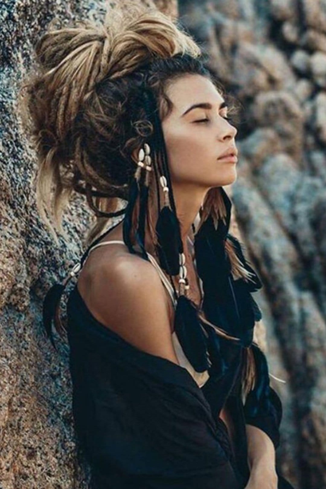 Boho Feather Headband, Gypsy Soul