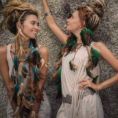 Boho Feather Headband, Gypsy Soul