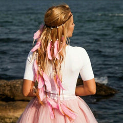 Boho Feather Headband, Gypsy Soul