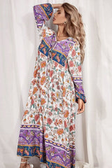 Gown Dress, Boho Maxi Dress, Loose Dress, Carina Rose in Purple