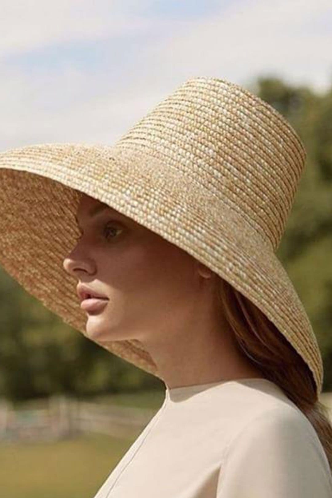 Boho Hat, Sun Hat, Beach Hat, Wide Brim Straw Hat, High Crown