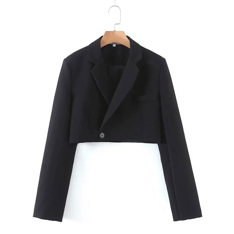 Vintage  Two Piece Set, Matching Crop Blazer and Mini Skirt, Charlotte in White Ivory