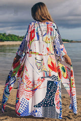 Boho Robe, Beach Cover up, Beach Robe, Blue Fashion