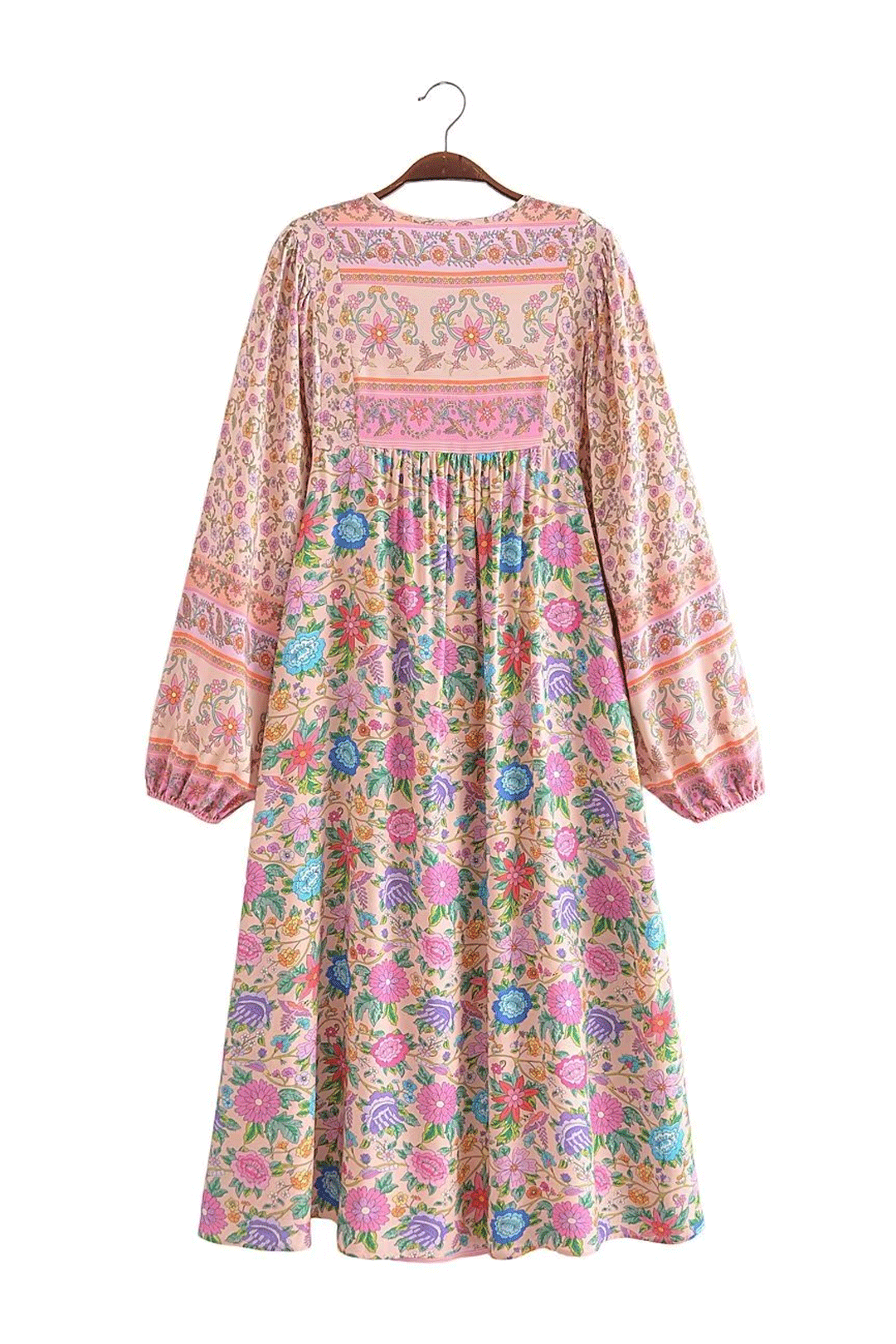 Gown Dress, Boho Maxi Dress, Loose Dress,  Elliana Flower