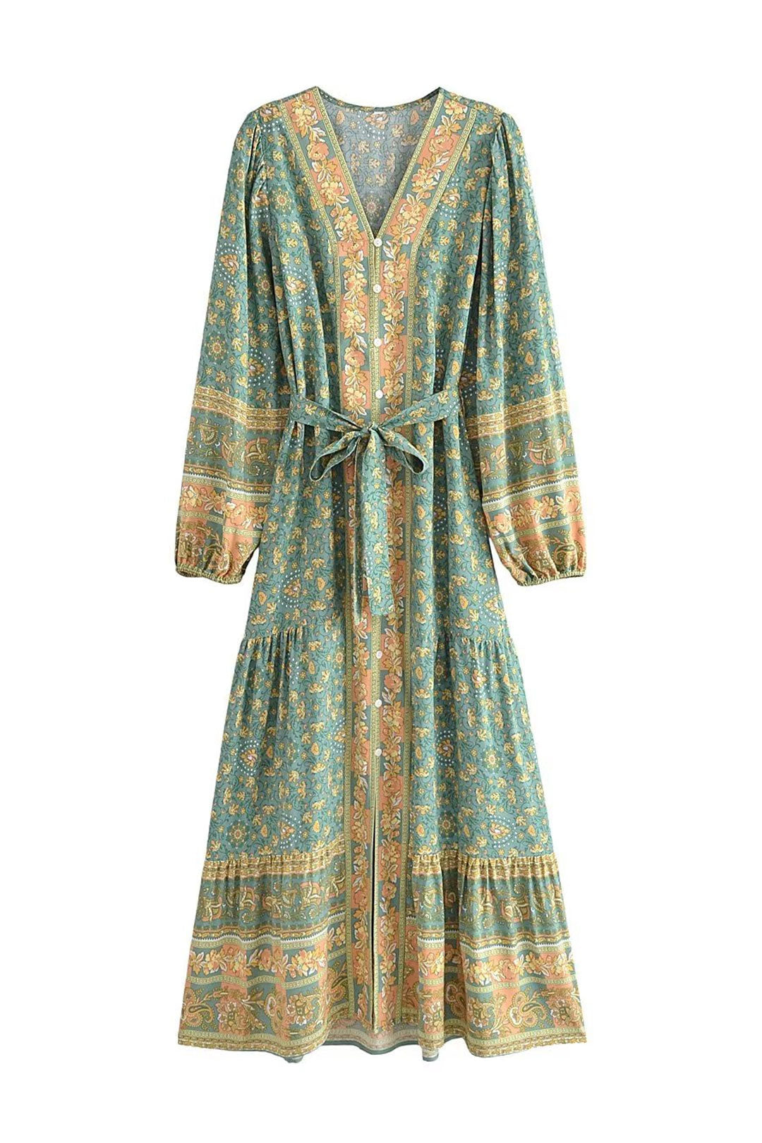Gown Dress, Boho Maxi Dress, Loose Dress,  Amaryllis Nanda Devi