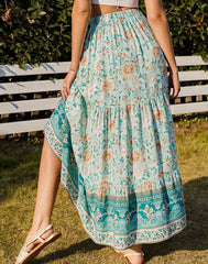 Boho Skirt, Hippie Skirts, Maxi Skirt, Elliana Green Kezia