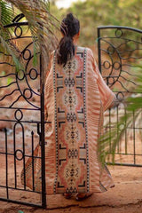 Boho Robe - Cover Up - Blue Brick Tribal Gown