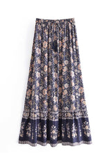 Boho Skirt, Hippie Skirts, Maxi Skirt, Eulalie Black Rose