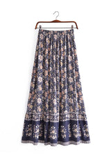 Boho Skirt, Hippie Skirts, Maxi Skirt, Eulalie Black Rose