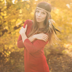 Boho Feather Headband, Free Spirit