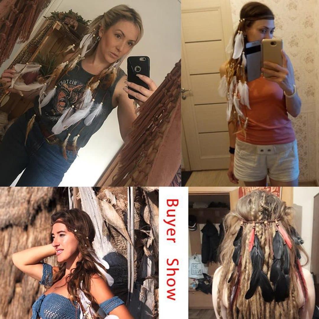 Boho Feather Headband, Free Spirit