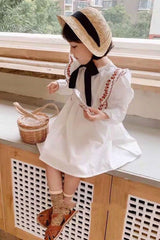 Boho Hat, Kid Hat, Sun Hat, Little Girl Hat, Charlotte Black Ribbon