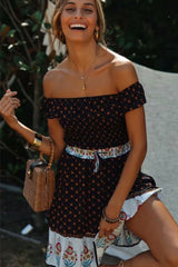 Boho Two Piece Set, Two Piece Skirt Set, Wild Boho in Black