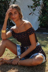 Boho Two Piece Set, Two Piece Skirt Set, Wild Boho in Black