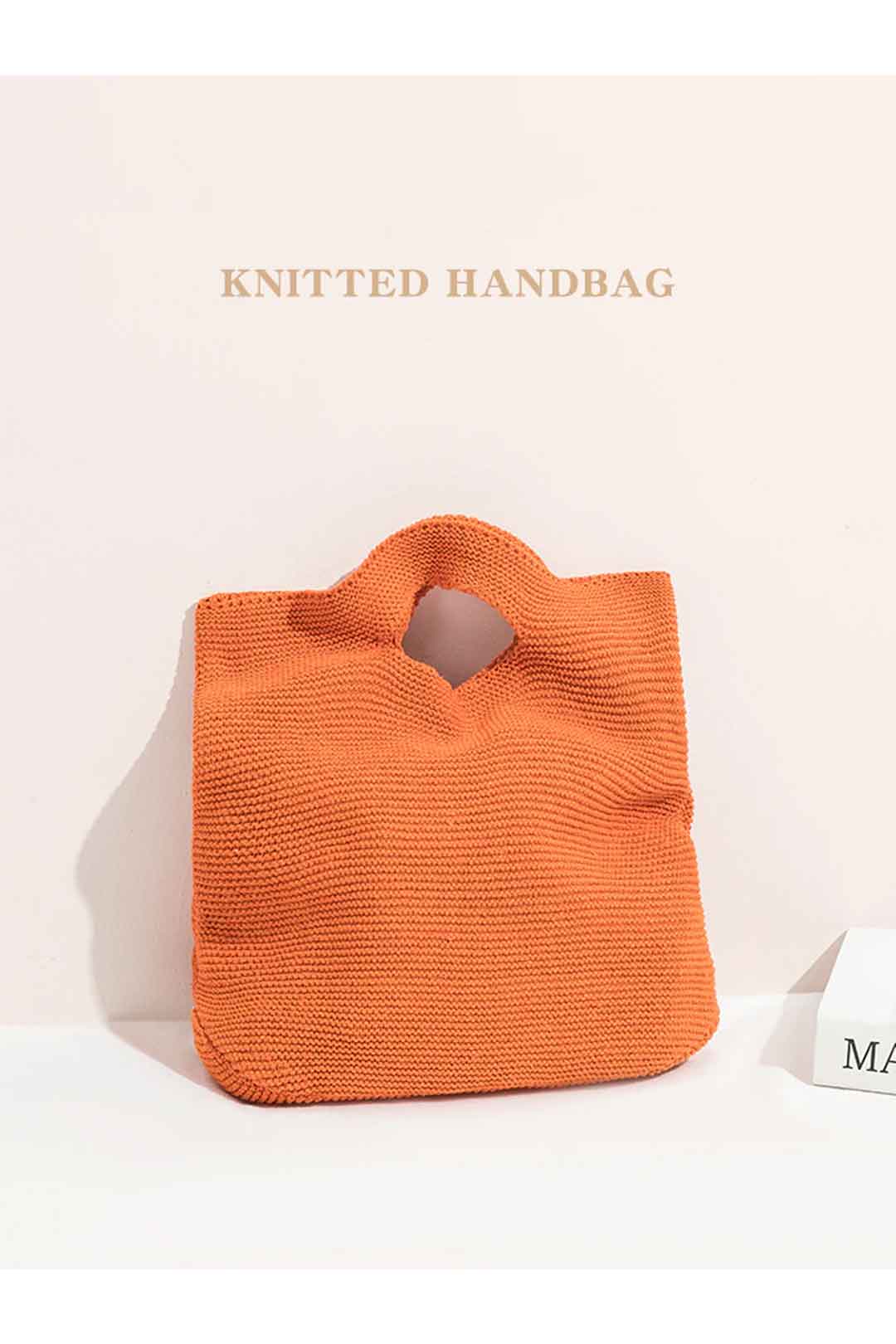 Boho Bag, Hobo Bags, Knitting Tote Bag, Satchel Handbags in Orange, Beige, Green