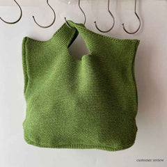 Boho Bag, Hobo Bags, Knitting Tote Bag, Satchel Handbags in Orange, Beige, Green