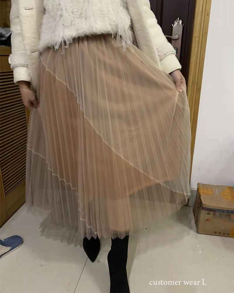 Boho Skirt, Hippie Skirts, Midi Pleated Skirt, Amanda Tulle Skirt in Pink