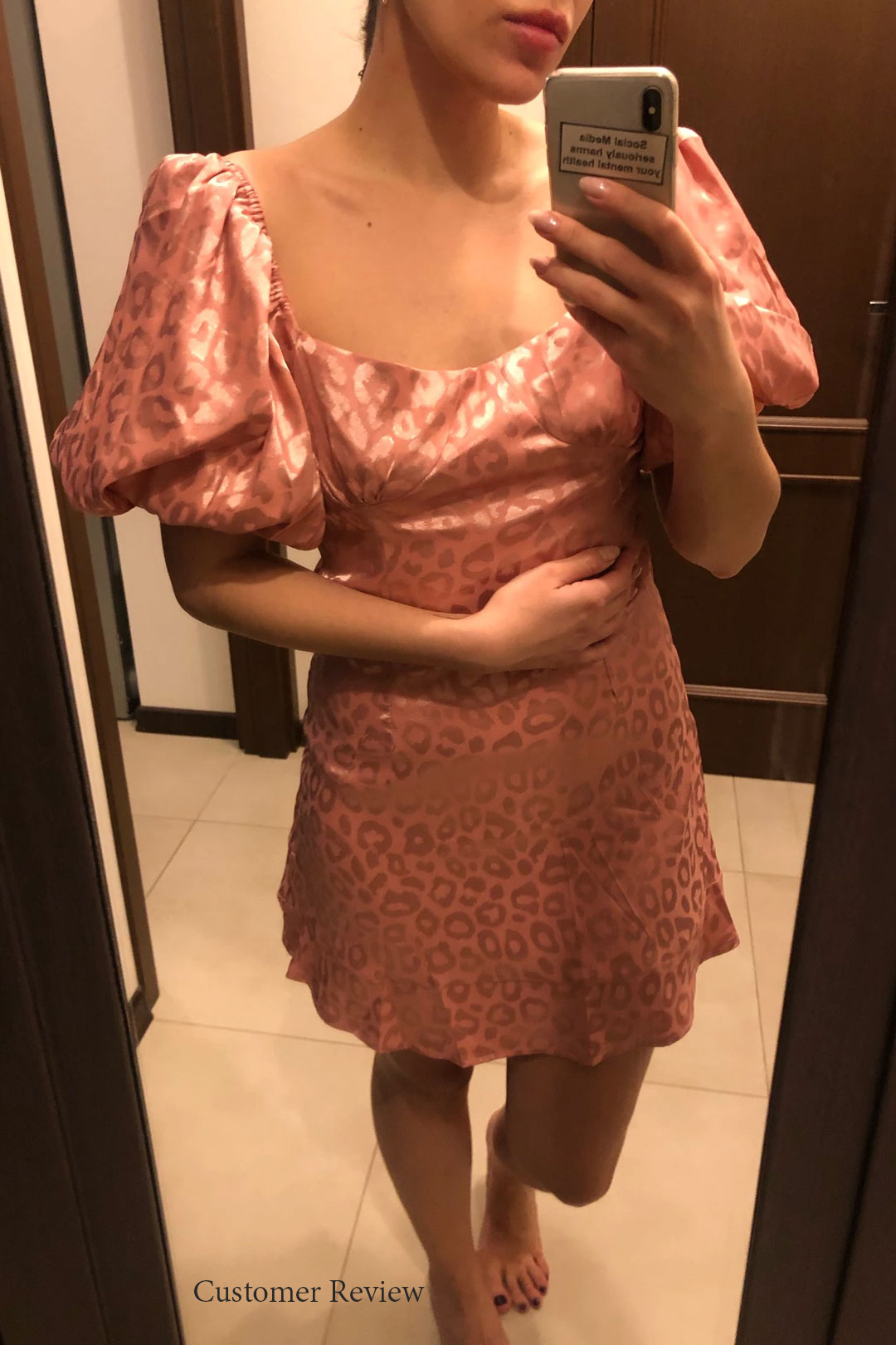 Boho Mini Dress Pink Mabel