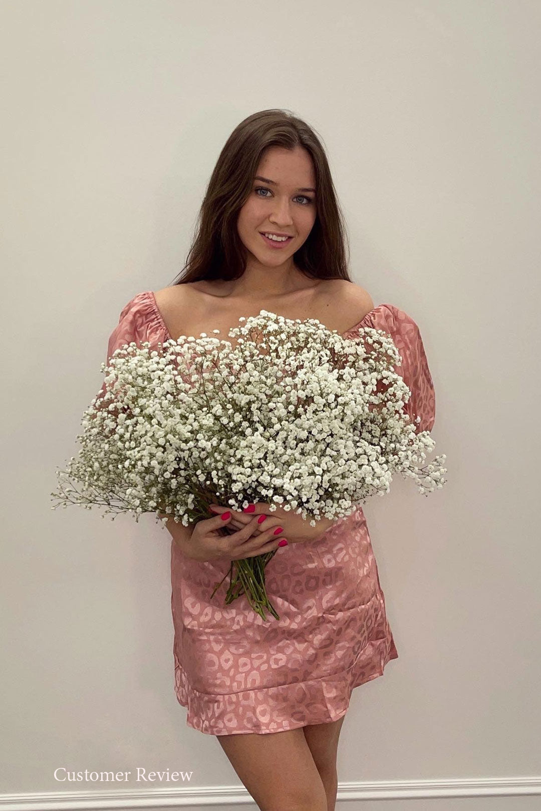 Boho Mini Dress Pink Mabel