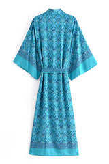 Boho Robe, Kimono Robe,  Beach Cover up, Oceane Gem