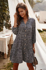 Boho Mini Dress Aria Black