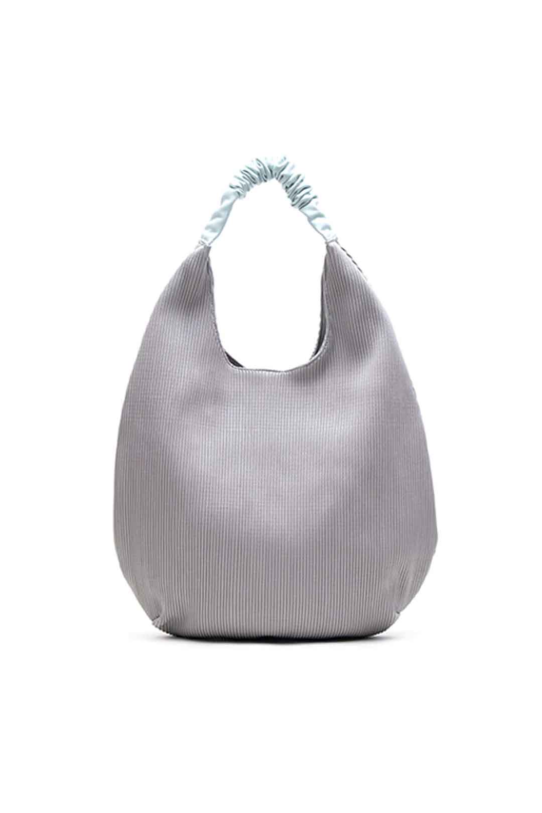 Boho Bag, Hobo Bags, Ruched Fabric Bag in White, Black, Brown