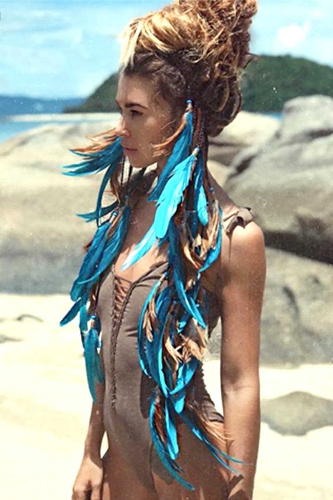 Boho Feather Headband, Gypsy Dream