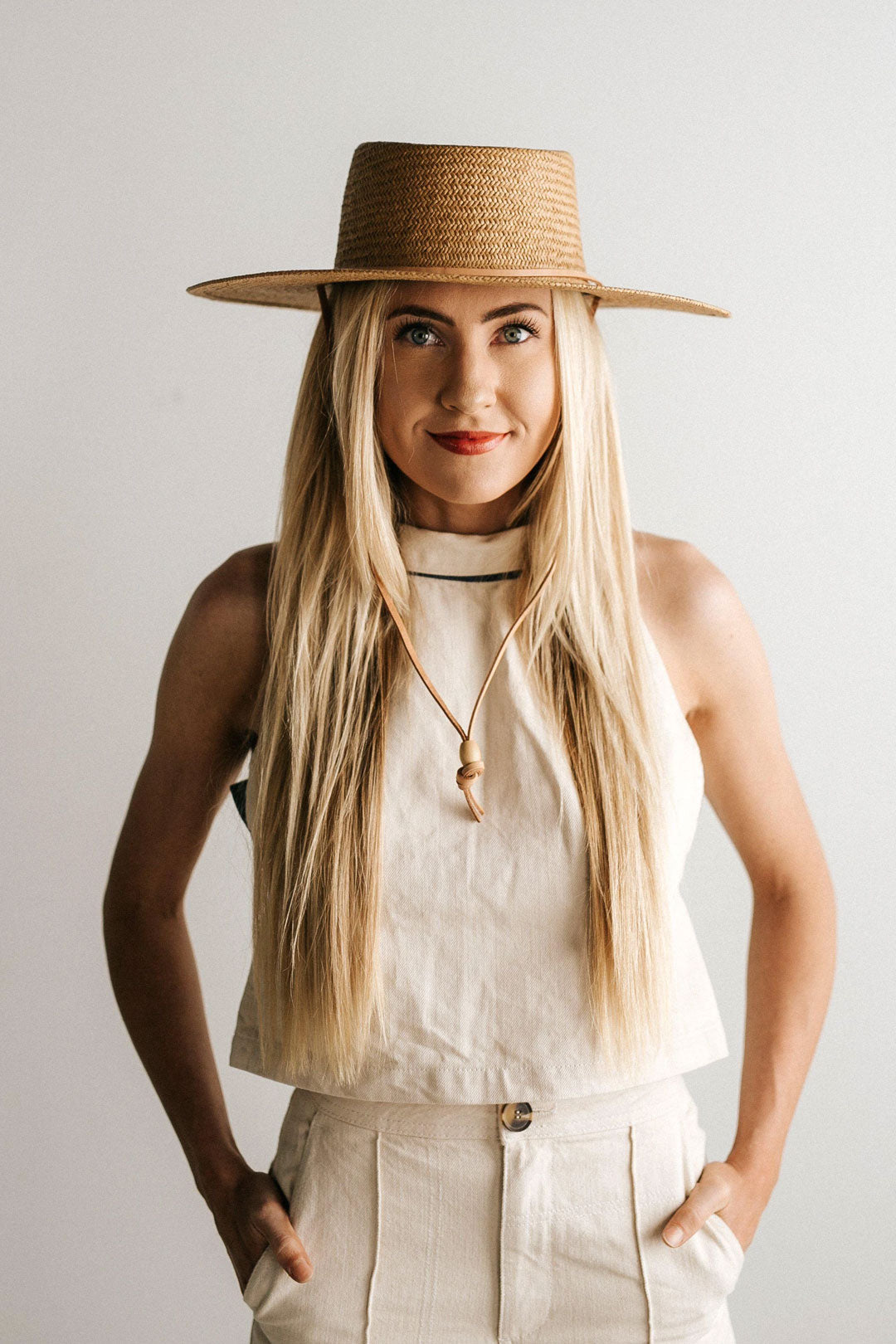 Boho Hat, Sun Hat, Beach Hat, Grass Fedora Hat, Hannah Sweet Caramel Brown