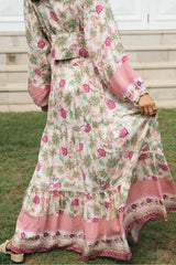 Boho Skirt, Hippie Skirts, Maxi Skirt, Pink India Rose