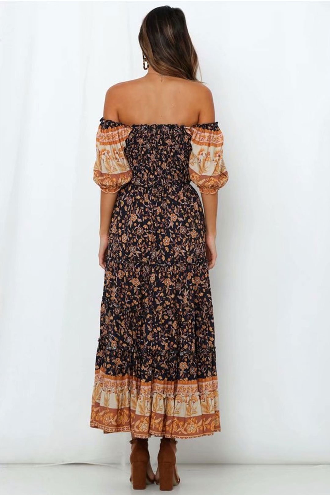 Boho Two Piece Set, Two Piece Skirt Set, Jasmine in Navy
