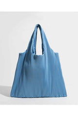 Boho Bag, Hobo Bags, Ruched Fabric Bag, Pleated Tote Shopping Handbag in Blue, Black, Green