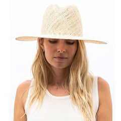 Boho Hat, Sun Hat, Beach Hat, Straw Jazz Hat, Beige, Pink