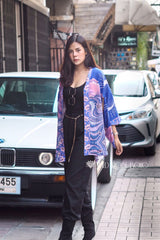 Boho Robe, Kimono Robe,  Beach Cover up, Moon Light in Pink