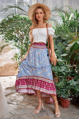 Boho Skirt, Hippie Skirts, Maxi Skirt, Orose Pink Aurelia
