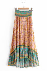 Boho Skirt, Hippie Skirts, Maxi Skirt, Orose Pink Aurelia