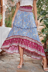 Boho Skirt, Hippie Skirts, Maxi Skirt, Orose Pink Aurelia