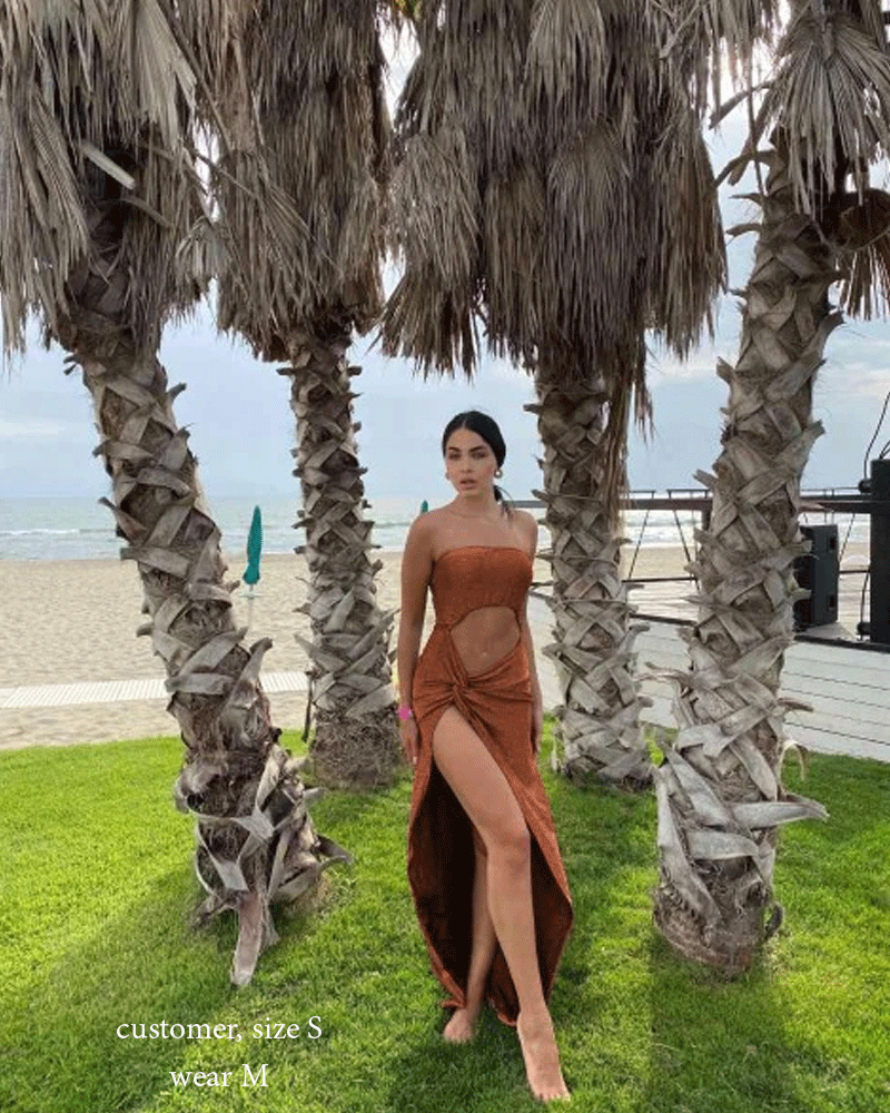 Boho Camis Dress, Party Bodycon Dress, Maxi Dress Hollow Out,  Glitter in Pink and Apricot
