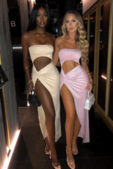 Boho Camis Dress, Party Bodycon Dress, Maxi Dress Hollow Out,  Glitter in Pink and Apricot