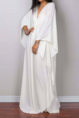 Boho Maxi Dress, Beach Dress, Kaftan Dress, Juana Irma in Black and White
