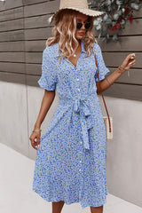 Boho Midi Dress, Sundress, Layla Blue